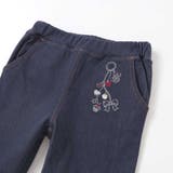 裏微起毛キーチャーム風モチーフ刺しゅう付き折り返しレースパンツ(80~130cm… | SLAP SLIP | 詳細画像7 