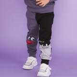 ネイビー | ぎょろぎょろモンスターかくれんぼロングパンツ(80~130cm) | SLAP SLIP