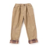 【裏微起毛】折り返し裾チェックロングパンツ(80~130cm) | SLAP SLIP | 詳細画像16 