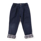 【裏微起毛】折り返し裾チェックロングパンツ(80~130cm) | SLAP SLIP | 詳細画像7 