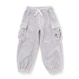 ライトグレー | ロケット＆ロボットポケット刺しゅうニットコールカーゴパンツ(80~130cm) | SLAP SLIP