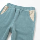 消防車恐竜おしりパッチ折り返し裾チェックロングパンツ(80~130cm) | SLAP SLIP | 詳細画像12