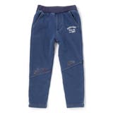 ブルー | グングンのぼるよはたらくくるま刺しゅうロングパンツ(80~130cm) | SLAP SLIP