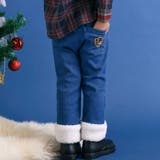 【お揃い】モコモコ裾ボアデニムボンディングパンツ(90~130cm) | SLAP SLIP | 詳細画像1