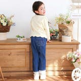 裾レースチャーム刺しゅう9分丈デニム(90~130cm) | SLAP SLIP | 詳細画像3 