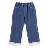 裾レースチャーム刺しゅう9分丈デニム(90~130cm) | SLAP SLIP | 詳細画像4 