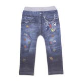 デニム裏プリントミラノリブ8分丈パンツ(80~110cm) | SLAP SLIP | 詳細画像4 