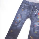 デニム裏プリントミラノリブ8分丈パンツ(80~110cm) | SLAP SLIP | 詳細画像7 