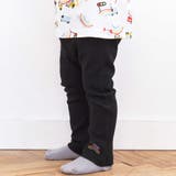 ブラック×虹刺しゅう×リブ | 【スララク 防汚加工 オーガニックコットン】前後フリーで時短！パパパッと穿ける前… | SLAP SLIP