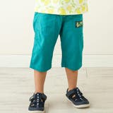 ブルー | 綿麻無地カラー6分丈パンツ(80~130cm) | SLAP SLIP