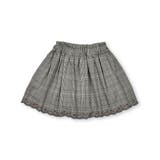 コーデュロイチェック柄裾スカラップ刺しゅうスカパン | SLAP SLIP | 詳細画像19