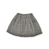 コーデュロイチェック柄裾スカラップ刺しゅうスカパン | SLAP SLIP | 詳細画像20