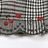 コーデュロイチェック柄裾スカラップ刺しゅうスカパン | SLAP SLIP | 詳細画像21