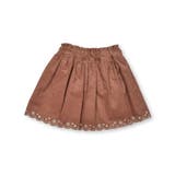 コーデュロイチェック柄裾スカラップ刺しゅうスカパン | SLAP SLIP | 詳細画像8