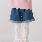 刺しゅうポケット付きストレッチデニムショートパンツ(90~130cm) | SLAP SLIP | 詳細画像1