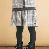 グレー | チェック柄タック入りショートパンツ(90~130cm) | SLAP SLIP