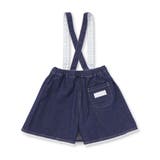 花柄ツイルデニムサスペンダー付き裾レーススカパン(90~130cm) | SLAP SLIP | 詳細画像12