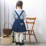 花柄ツイルデニムサスペンダー付き裾レーススカパン(90~130cm) | SLAP SLIP | 詳細画像6