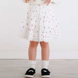 ホワイト系(イチゴ柄) | 【お揃い】レースイチゴ柄チェックスカパン(90~130cm) | SLAP SLIP