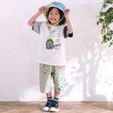 無地ヒマワリサファリ柄切り替えポケット付き麻レーヨンパンツ | SLAP SLIP | 詳細画像6 