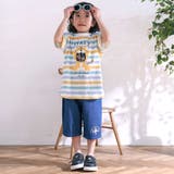 飛行機くるま裾刺しゅうデニムヒッコリー5.5分丈パンツ(80~130cm) | SLAP SLIP | 詳細画像6