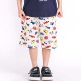 オフホワイト系(くるま柄) | 【お揃い 接触冷感】はたらくくるまフルーツボタニカル総柄ハーフパンツ(80~13… | SLAP SLIP