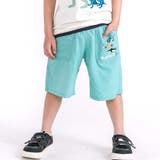 グリーン | 【らくのび 接触冷感】ポケットプリント選べるカラフルツイルハーフパンツ(80~1… | SLAP SLIP