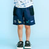 恐竜総柄メッシュポケットハーフパンツ | SLAP SLIP | 詳細画像1