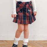 ネイビー系 | 【お揃い】チェック前ポケットタックスカパン(90~130cm) | SLAP SLIP