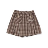 ブラウン系 | 【お揃い】チェック前ポケットタックスカパン(90~130cm) | SLAP SLIP