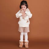 ウサギネコアニマルふわふわボアポケットケーブルニットショートパンツ(90~130… | SLAP SLIP | 詳細画像7 