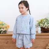 キラキラプリント裾スカラップリボン付きショートパンツ(90~130cm) | SLAP SLIP | 詳細画像3 