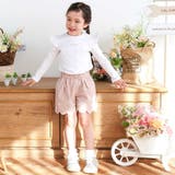 キラキラプリント裾スカラップリボン付きショートパンツ(90~130cm) | SLAP SLIP | 詳細画像6 