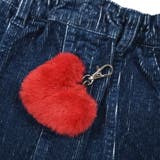 【お揃い】ハートチャーム付きデニムコールテン台形スカート(90~130cm) | SLAP SLIP | 詳細画像16 