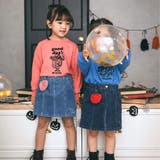 【お揃い】ハートチャーム付きデニムコールテン台形スカート(90~130cm) | SLAP SLIP | 詳細画像6 