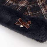 【お揃い】ファー切替チェック台形スカート(90~130cm) | SLAP SLIP | 詳細画像8 