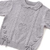 編み込みリボンハート柄 襟付きニットトップス | SLAP SLIP | 詳細画像13