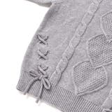 編み込みリボンハート柄 襟付きニットトップス | SLAP SLIP | 詳細画像14