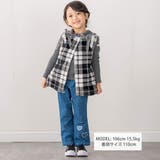 肩リボンチェック柄ファーボアベスト(80~130cm) | SLAP SLIP | 詳細画像2
