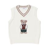 クマ刺しゅうラインリブニットベスト(80~130cm) | SLAP SLIP | 詳細画像4 