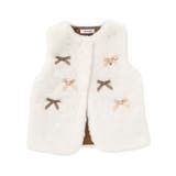 リボン付きワンスナップボアファーベスト(80~130cm) | SLAP SLIP | 詳細画像7 