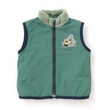 胸刺しゅうバイカラーリバーシブルボアベスト(80~130cm) | SLAP SLIP | 詳細画像14 