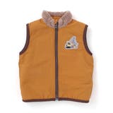 胸刺しゅうバイカラーリバーシブルボアベスト(80~130cm) | SLAP SLIP | 詳細画像28 