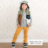 胸刺しゅうバイカラーリバーシブルボアベスト(80~130cm) | SLAP SLIP | 詳細画像3 