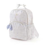 オフホワイト系 | 【お揃い】リボンチャーム付き無地いろいろモチーフ柄リュック(M~L) | SLAP SLIP