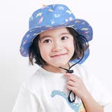【UVカット】トゲトゲトサカ日よけ付き恐竜総柄サファリハット(50~54cm) | SLAP SLIP | 詳細画像2 