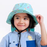 【UVカット】トゲトゲトサカ日よけ付き恐竜総柄サファリハット(50~54cm) | SLAP SLIP | 詳細画像4 