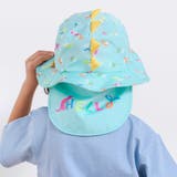 【UVカット】トゲトゲトサカ日よけ付き恐竜総柄サファリハット(50~54cm) | SLAP SLIP | 詳細画像6 