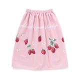 ピンク(イチゴ) | モチーフプリントラップタオル | SLAP SLIP