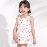 【お揃い】肩リボンフルーツ総柄ワンピース型スイムウェア(90~130cm) | SLAP SLIP | 詳細画像4 